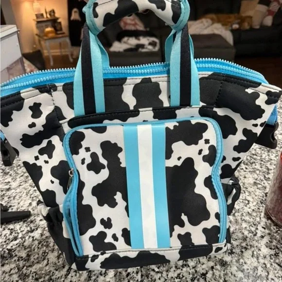 Simply Southern Cow Print Backpack lunch box - Picture 1 of 3